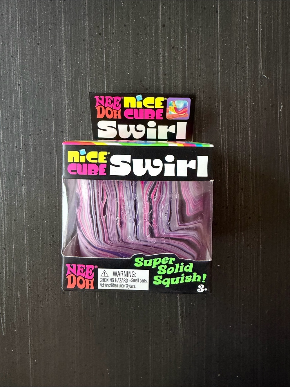 NeeDoh Nice Cube Swirl - Purple, Pink & White